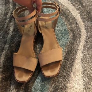 Vaneli cream colored sandals size 8